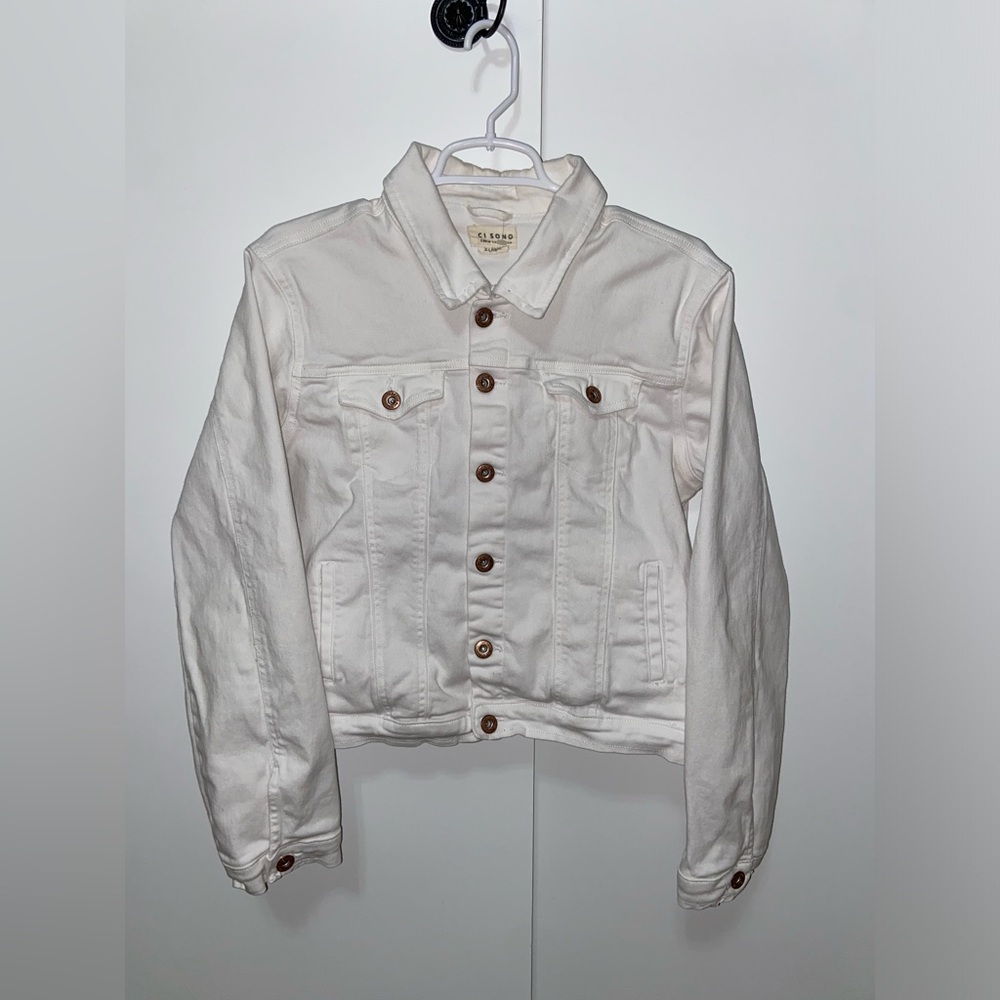 Club Monaco Off-White Denim Jacket